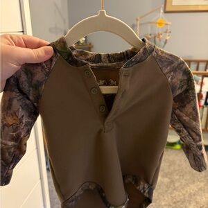 Bass Pro Shops Camo and Brown Kids One Piece